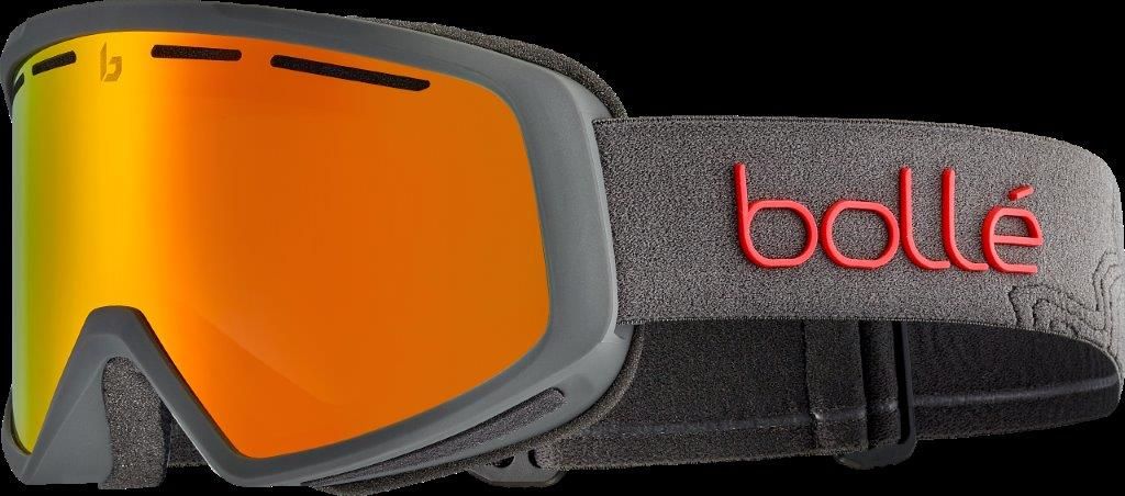 Bolle Cascade Ski & Snowboard Goggles 2023/24 Titanium with Sunrise Lens Front_Three_Fourths_Angled_Left