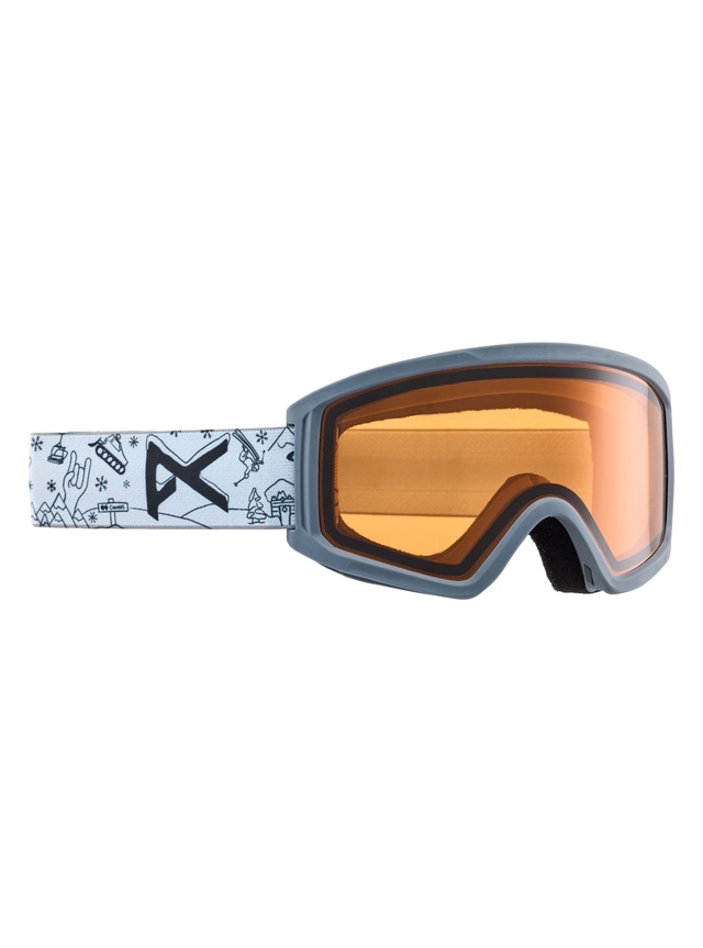 Anon Tracker 2.0 Ski & Snowboard Goggles 2025 Resort with Amber Lens Front_Three_Fourths_Angled_Right