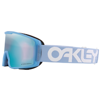 Oakley Line Miner™ M Women's Ski & Snowboard Goggles 2023/24 Stonewash with Sapphire Iridium Lens Front_Three_Fourths_Angled_Left