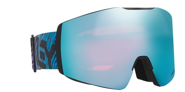 Oakley Fall Line L Ski & Snowboard Goggles 2023/24 Bengal Blue with Sapphire Iridium Lens Front_Angled_Right