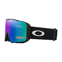 Oakley Line Miner™ Pro L Ski & Snowboard Goggles 2024 Black with Argon & Iced Iridium Lens Front_Three_Fourths_Angled_Left