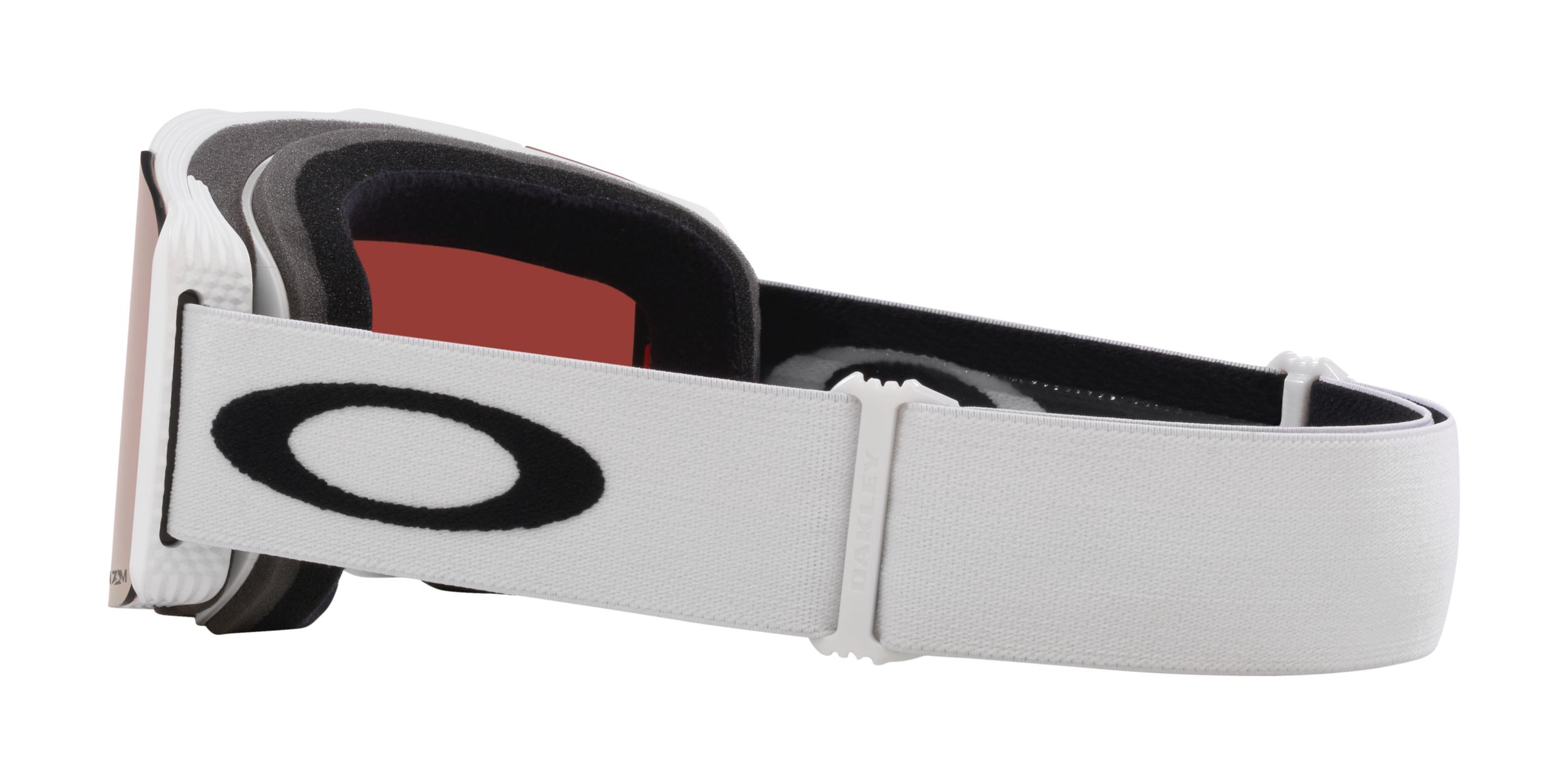 Oakley Line Miner™ Pro M Women's Ski & Snowboard Goggles 2024 White with Sapphire & Rose Lens Back_Angled_Left