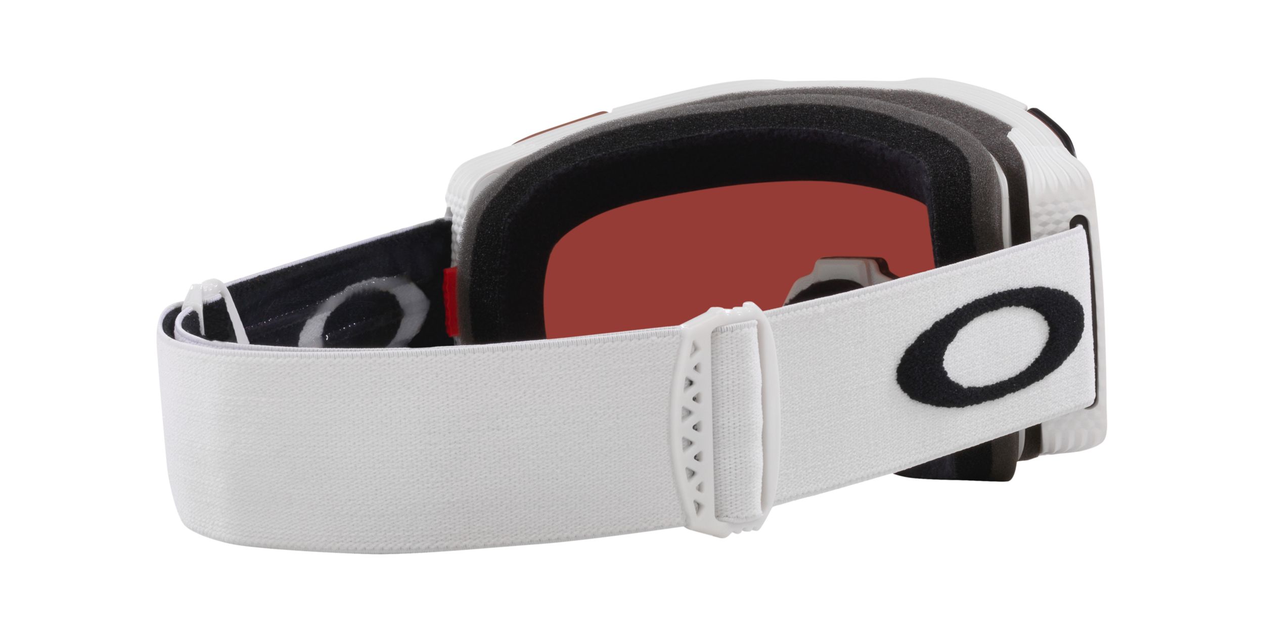 Oakley Line Miner™ Pro M Women's Ski & Snowboard Goggles 2024 White with Sapphire & Rose Lens Back_Angled_Right