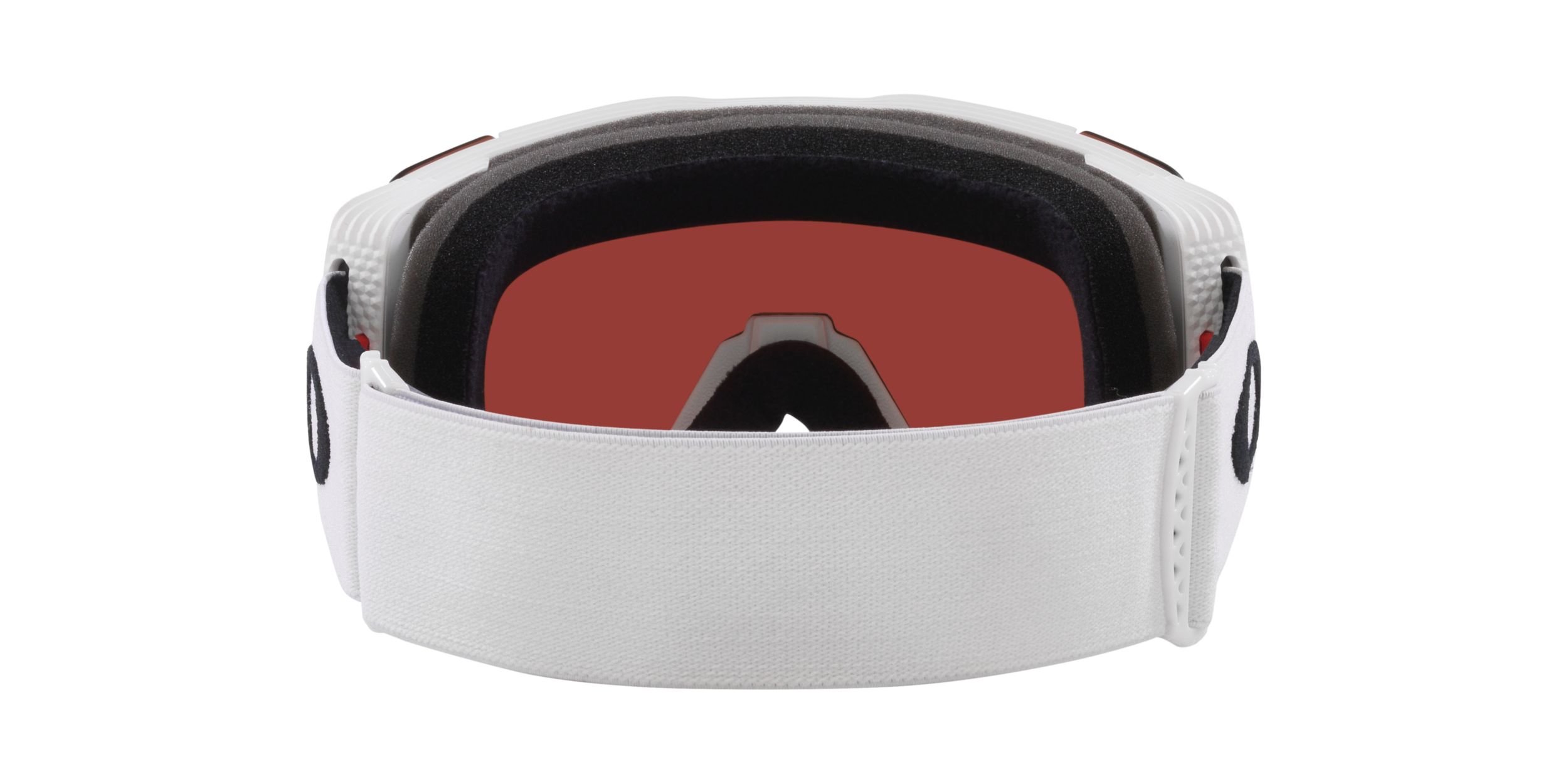 Oakley Line Miner™ Pro M Women's Ski & Snowboard Goggles 2024 White with Sapphire & Rose Lens Back_Flat