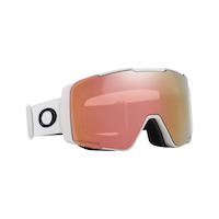 Oakley Line Miner™ Pro M Women's Ski & Snowboard Goggles 2024 White with Sapphire & Rose Lens Front_Three_Fourths_Angled_Right