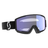 Scott Factor Pro Ski & Snowboard Goggles Black White with Blue Chrome Lens Front_Three_Fourths_Angled_Right