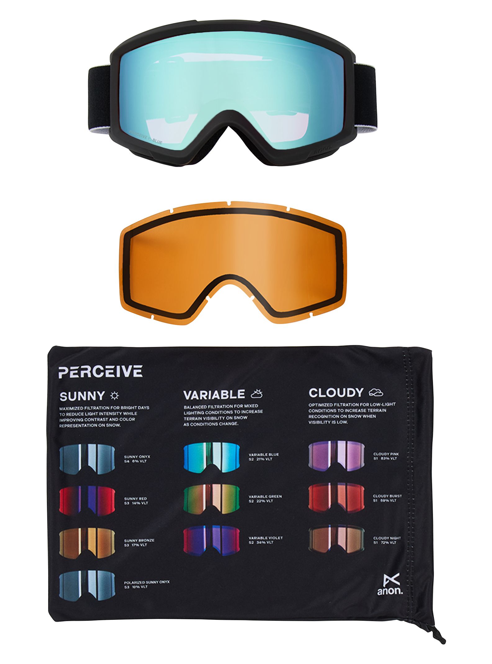 Anon Helix 2.0 Ski & Snowboard Goggles Composite_or_Mixed
