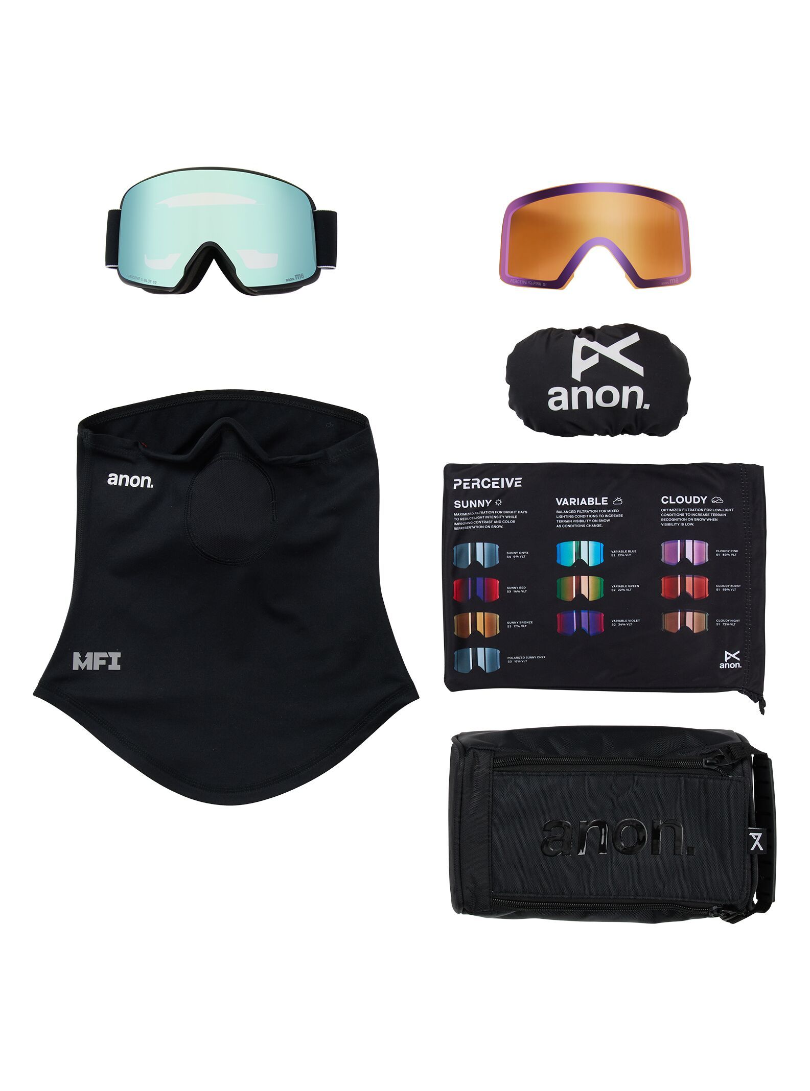 Anon M6 Cylindrical Ski & Snowboard Goggles Composite_or_Mixed