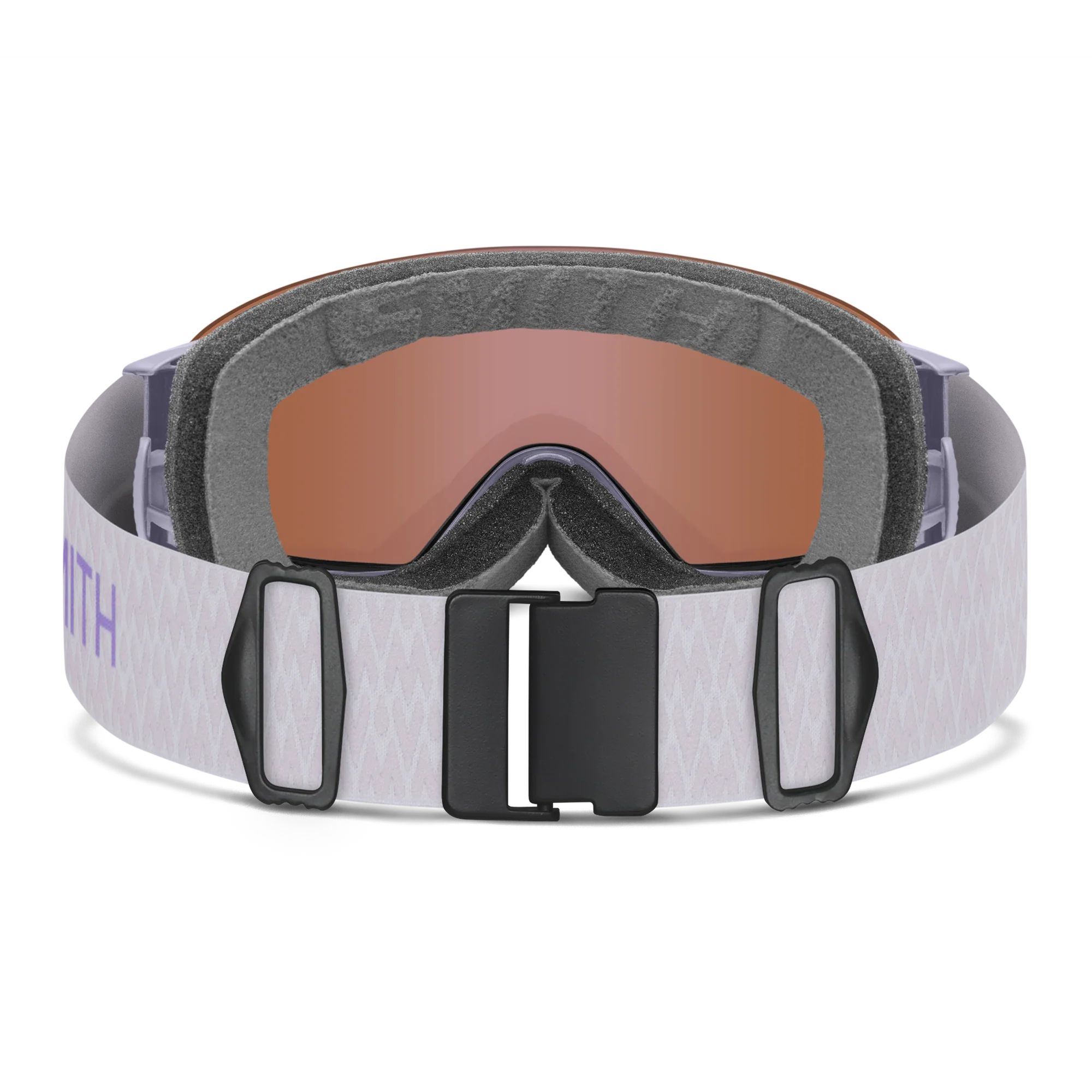 Smith I/O MAG S Women's Ski & Snowboard Goggles - Lunar Fog with Violet Mirror Lens Back_Flat