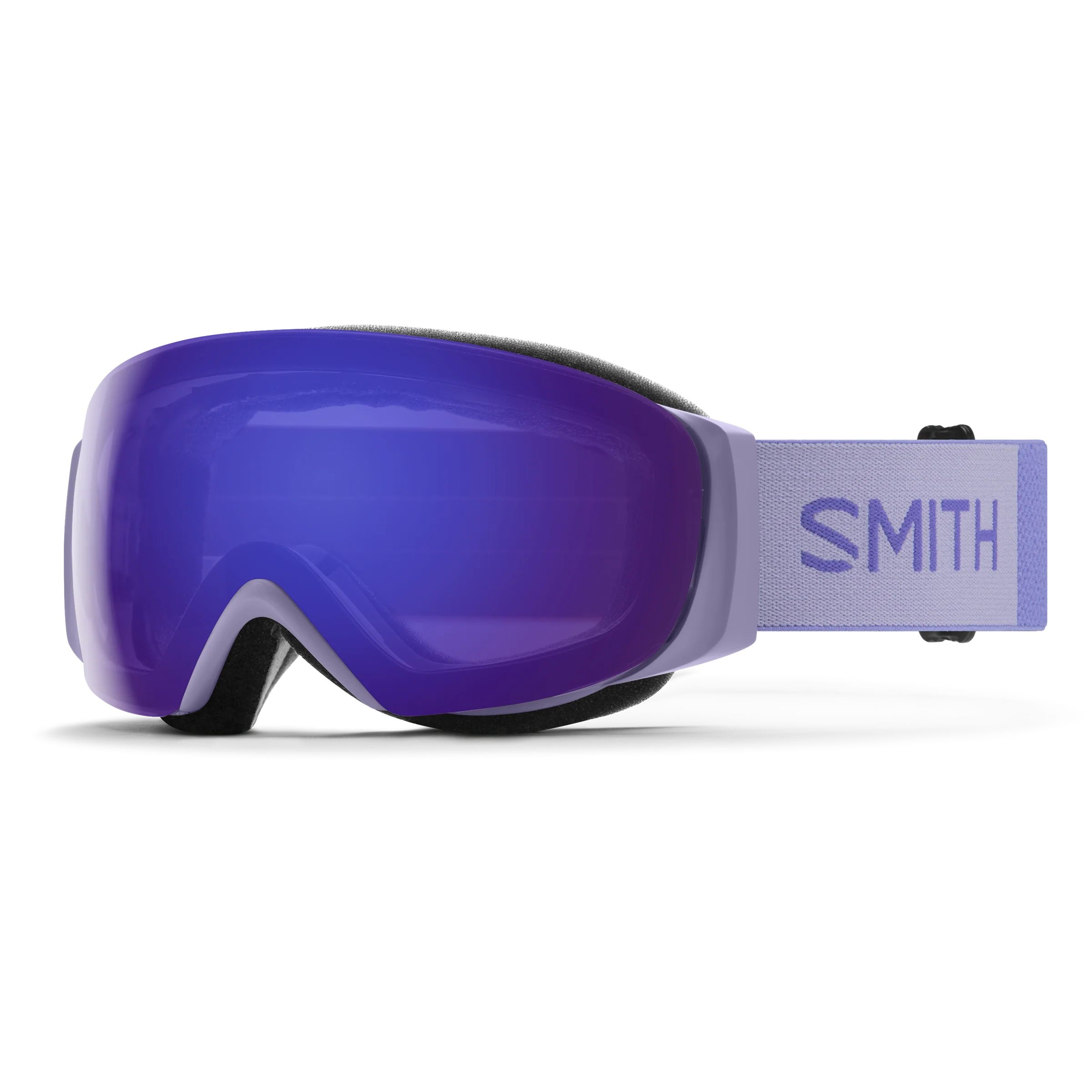 Smith I/O MAG S Women's Ski & Snowboard Goggles - Lunar Fog with Violet Mirror Lens Front_Angled_Left
