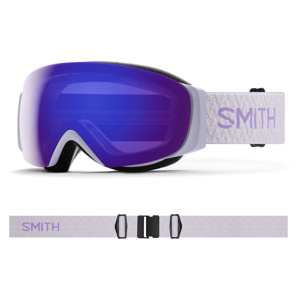 Smith I/O MAG S Women's Ski & Snowboard Goggles - Lunar Fog with Violet Mirror Lens Composite_or_Mixed