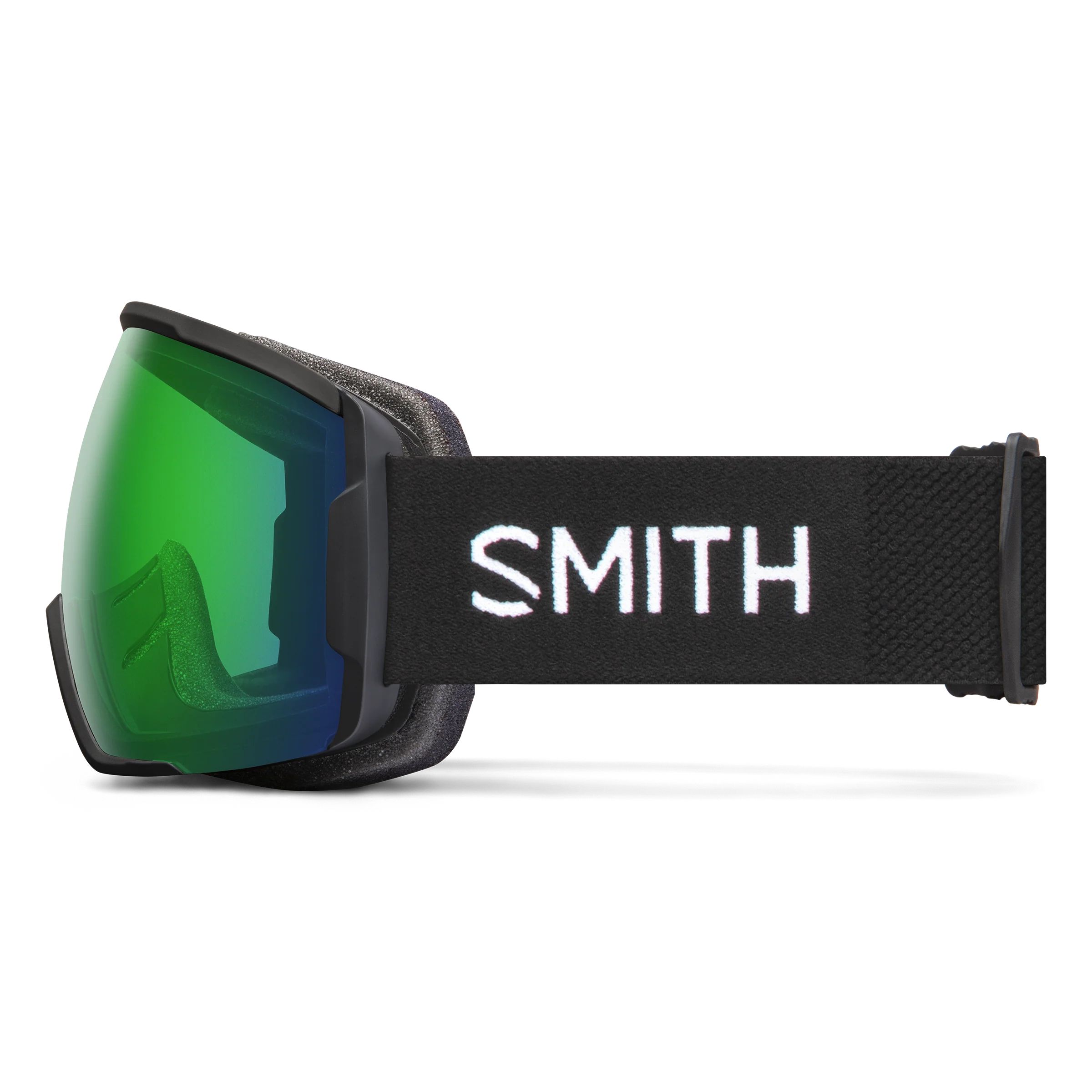 Smith Proxy Ski & Snowboard Goggles - Black with Everyday Green Mirror Lens Side_Left