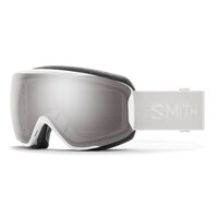 Smith Moment Women's Ski & Snowboard Goggles - White with Sun Platinum Mirror Lens Front_Angled_Left