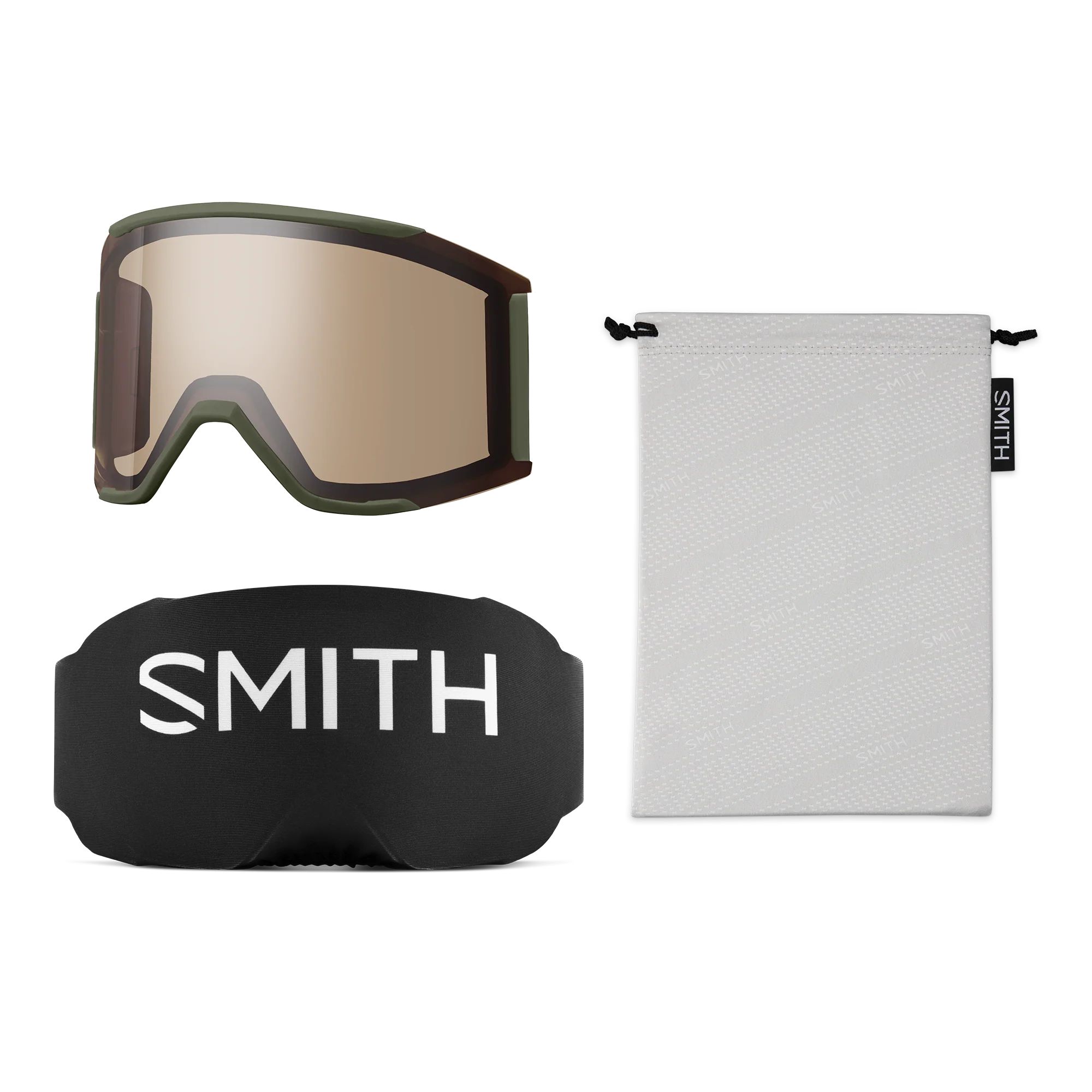 Smith Squad MAG Ski & Snowboard Goggles - Eye of the Tiger with Black Lens Composite_or_Mixed