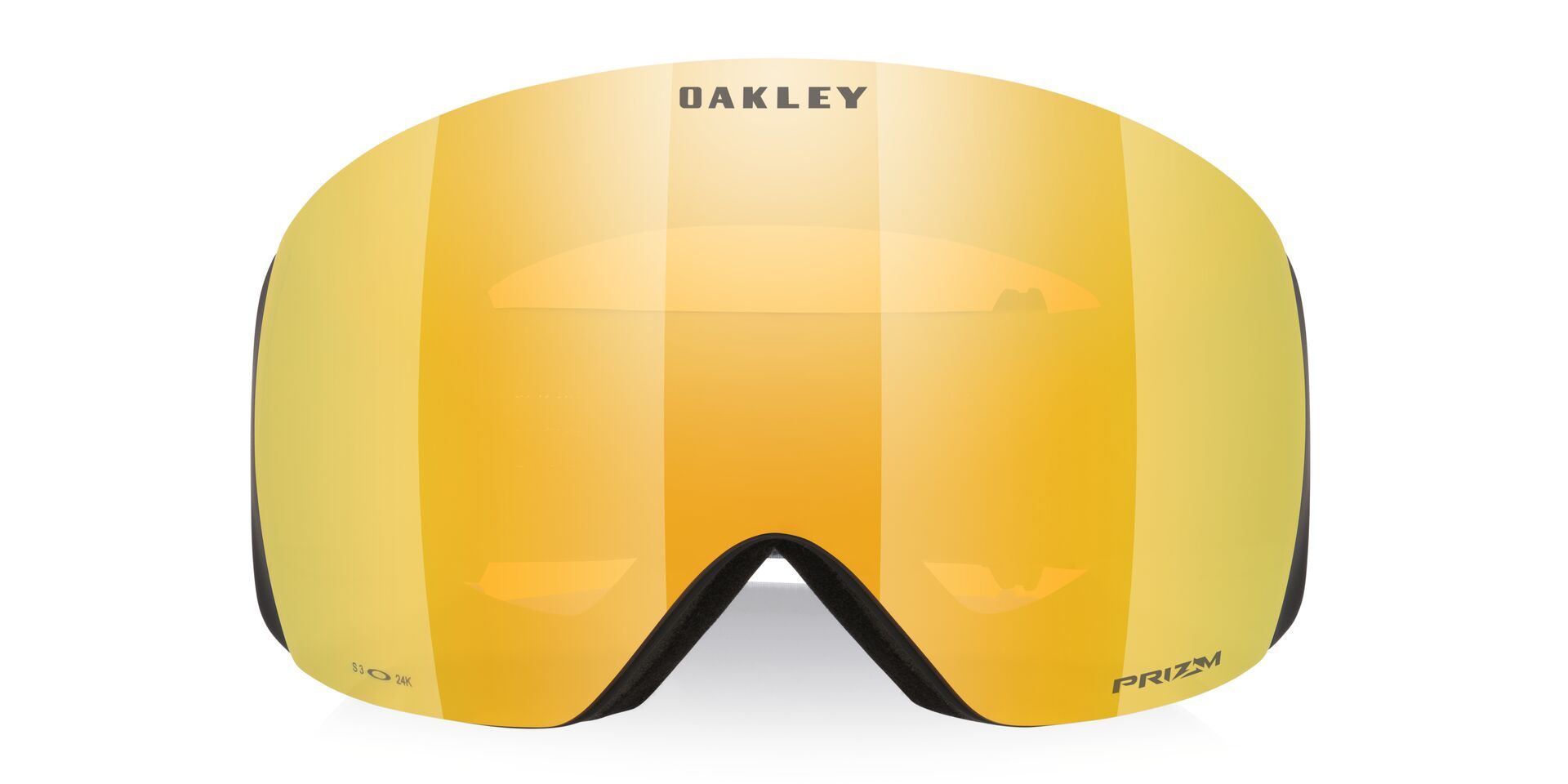 Oakley Flight Deck™ L Ski & Snowboard Goggles 2026 - Sand Motion with 24K Gold Lens and Prizm UV Protection Front_Flat