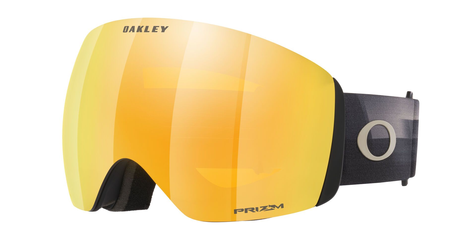 Oakley Flight Deck™ L Ski & Snowboard Goggles 2026 - Sand Motion with 24K Gold Lens and Prizm UV Protection Front_Angled_Left
