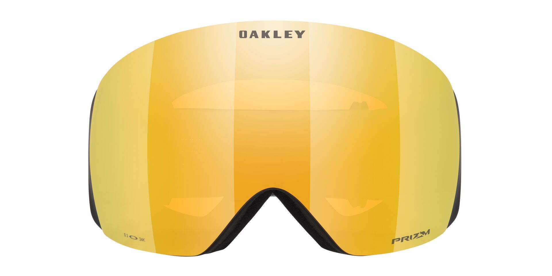 Oakley Flight Deck™ L Ski & Snowboard Goggles 2026 - Sand Motion with 24K Gold Lens and Prizm UV Protection Front_Flat