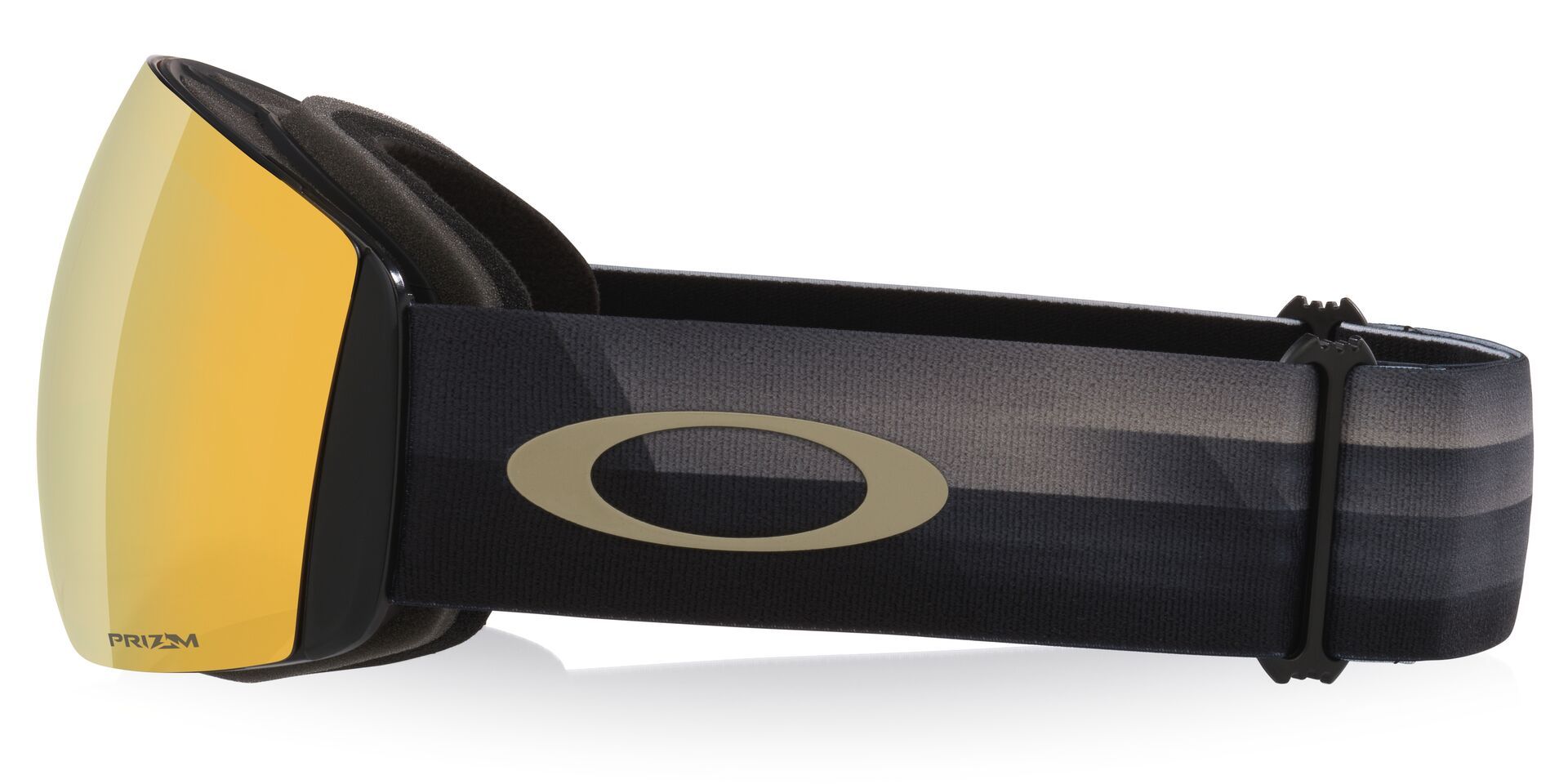 Oakley Flight Deck™ L Ski & Snowboard Goggles 2026 - Sand Motion with 24K Gold Lens and Prizm UV Protection Side_Left