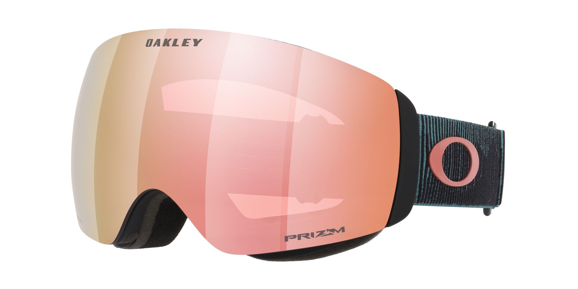 Oakley Flight Deck™ Ski & Snowboard Goggles 2026 - Black With Rose Gold Lens Front_Angled_Left