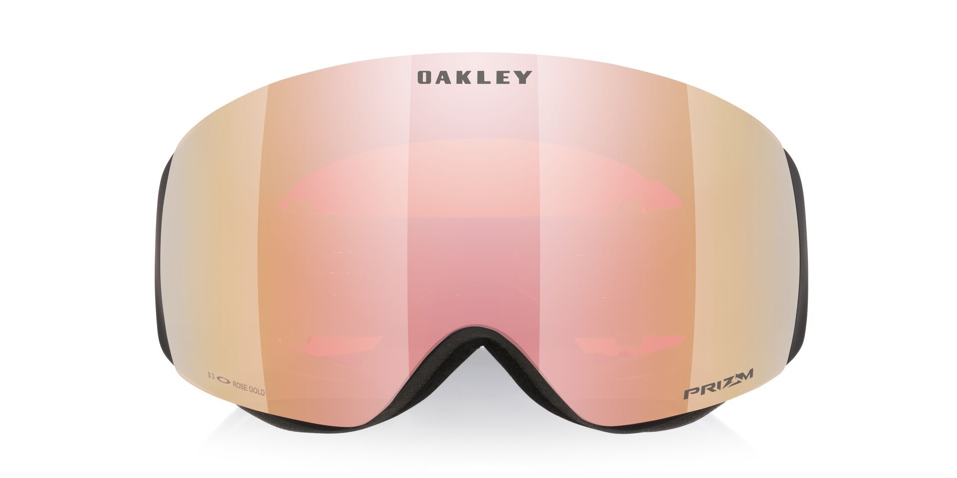 Oakley Flight Deck™ Ski & Snowboard Goggles 2026 - Black With Rose Gold Lens Front_Flat
