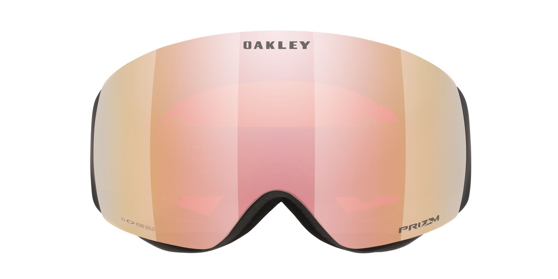 Oakley Flight Deck™ Ski & Snowboard Goggles 2026 - Black With Rose Gold Lens Front_Flat