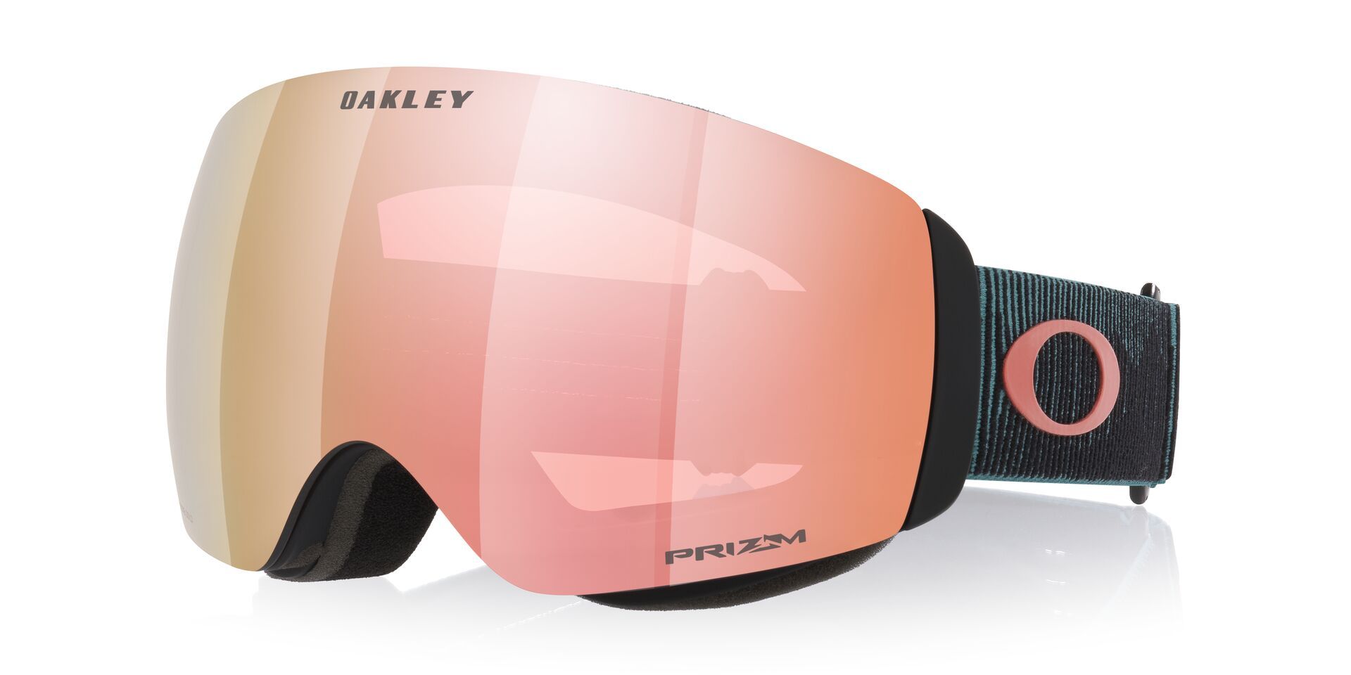 Oakley Flight Deck™ Ski & Snowboard Goggles 2026 - Black With Rose Gold Lens Front_Angled_Left