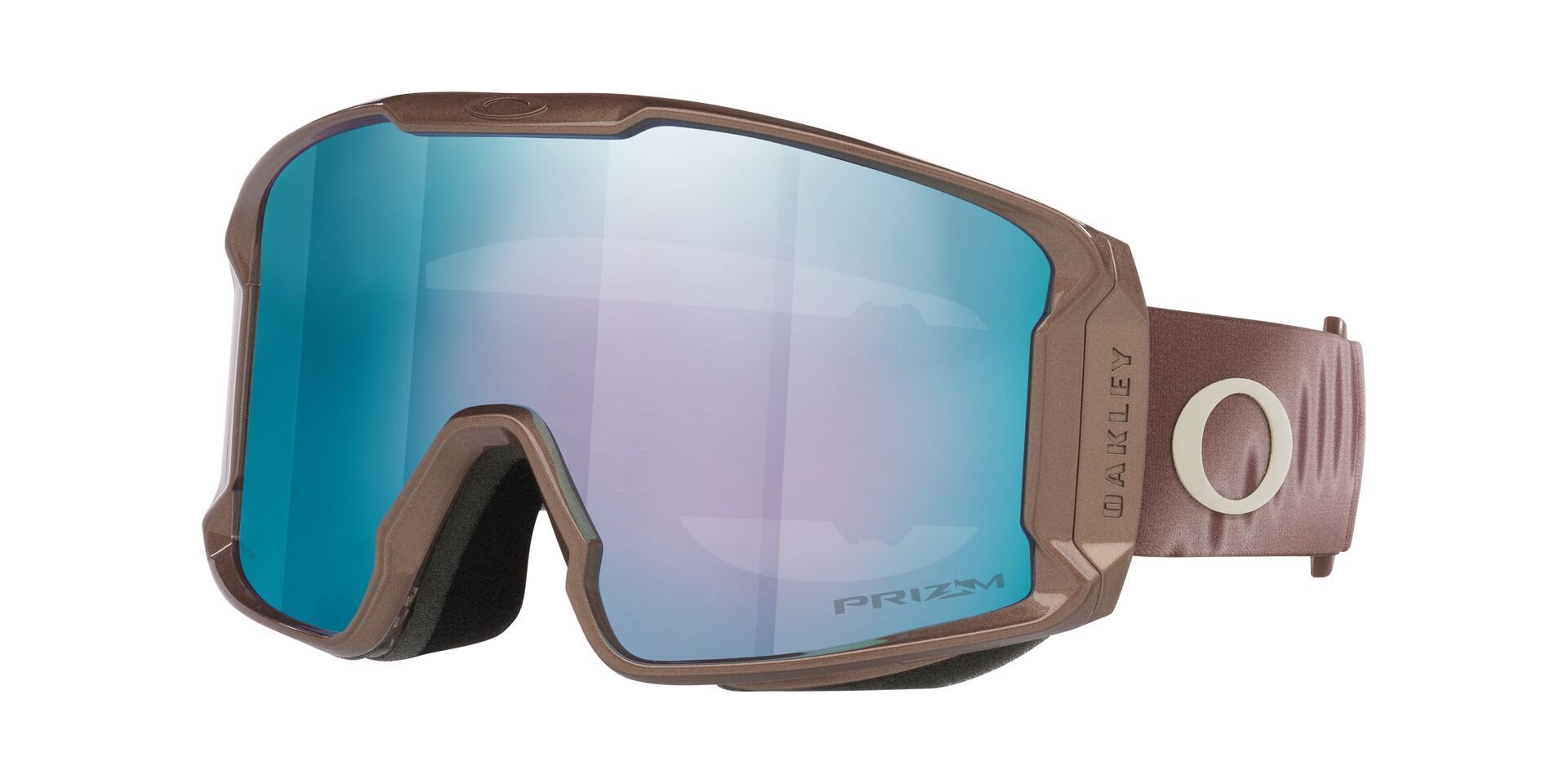Oakley Line Miner™ Ski & Snowboard Goggles 2026 - Mahogany Aurora With Prizm Sapphire Lens Front_Angled_Left