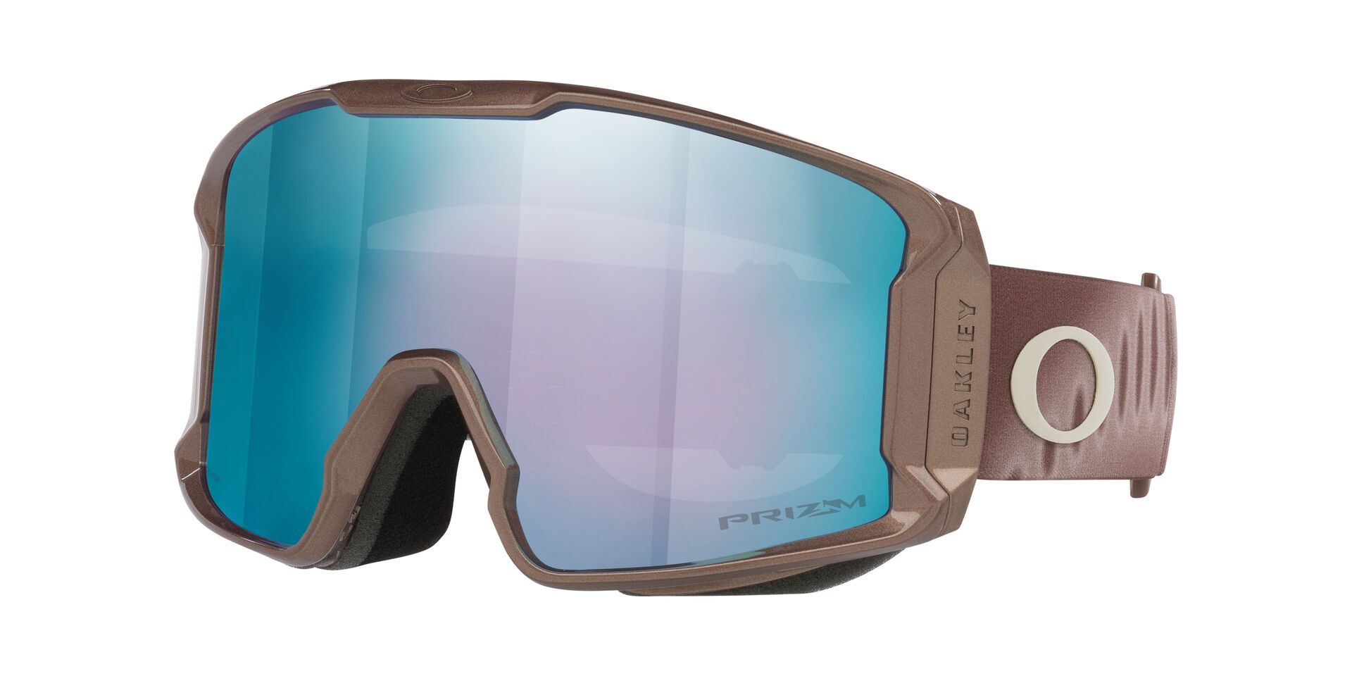 Oakley Line Miner™ Ski & Snowboard Goggles 2026 - Mahogany Aurora With Prizm Sapphire Lens Front_Angled_Left