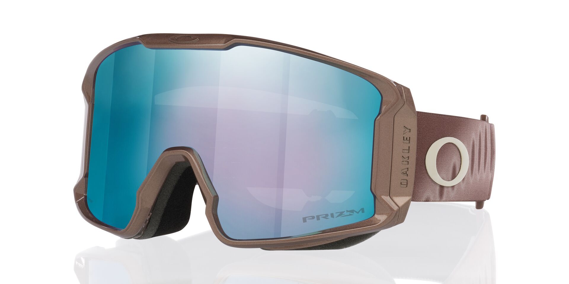 Oakley Line Miner™ Ski & Snowboard Goggles 2026 - Mahogany Aurora With Prizm Sapphire Lens Front_Angled_Left