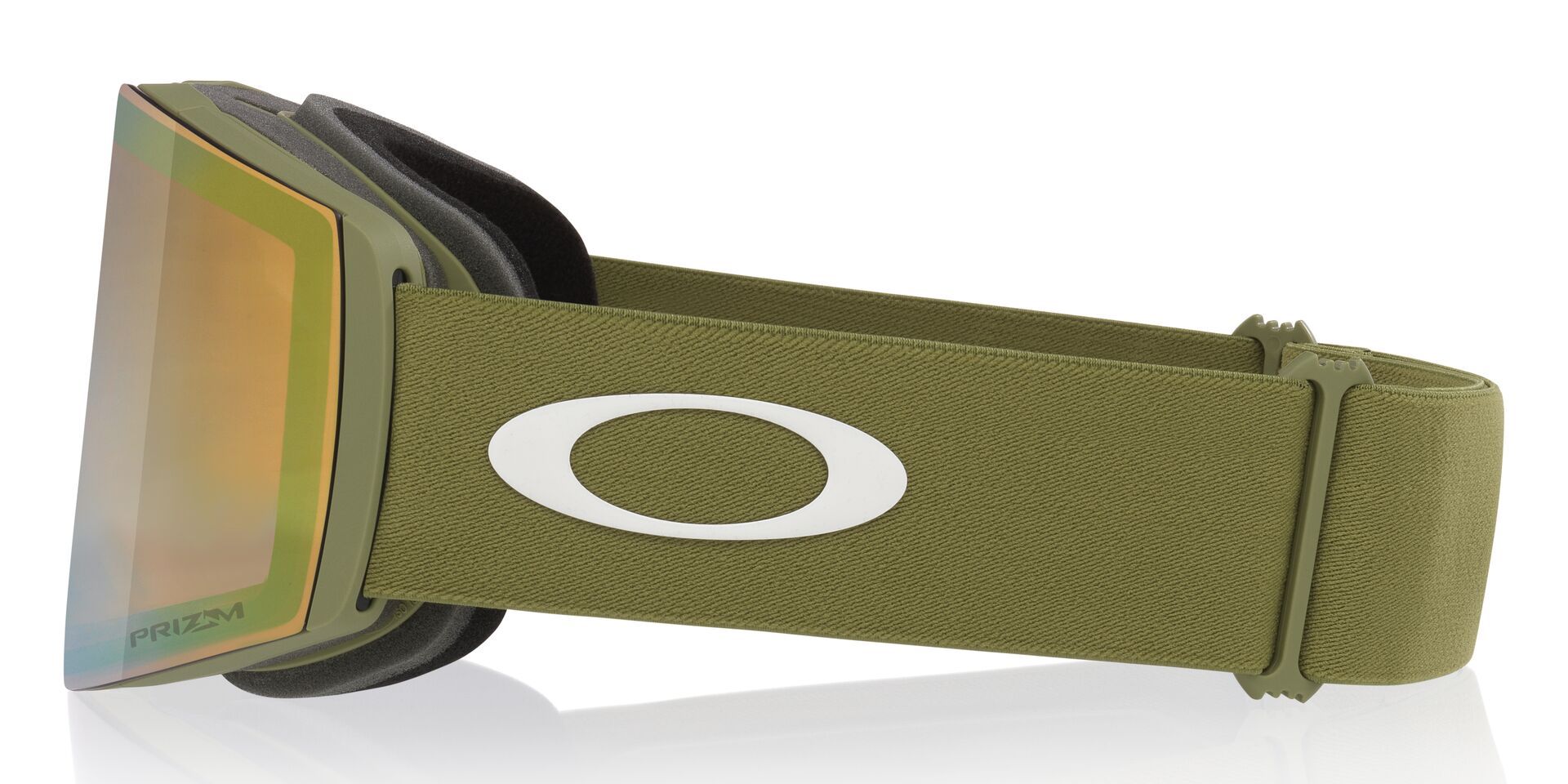 Oakley Fall Line L Ski & Snowboard Goggles 2026 - Fern With Sage Gold Lens and Ridgelock Lens System Side_Left