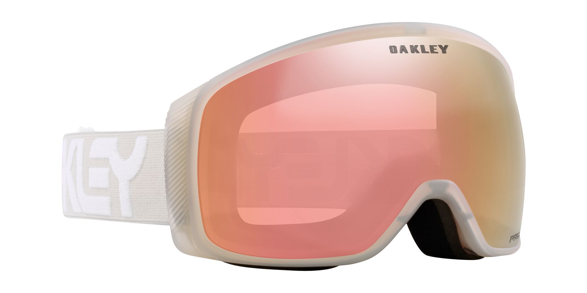 Oakley Flight Tracker Men's Ski & Snowboard Goggles 2026 - Grey With Rose Gold Lens and Anti-Fog Toric UV Protection Front_Angled_Right