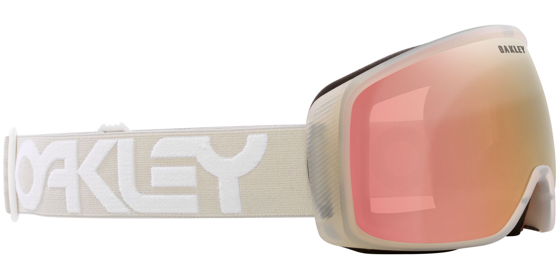 Oakley Flight Tracker Men's Ski & Snowboard Goggles 2026 - Grey With Rose Gold Lens and Anti-Fog Toric UV Protection Side_Right