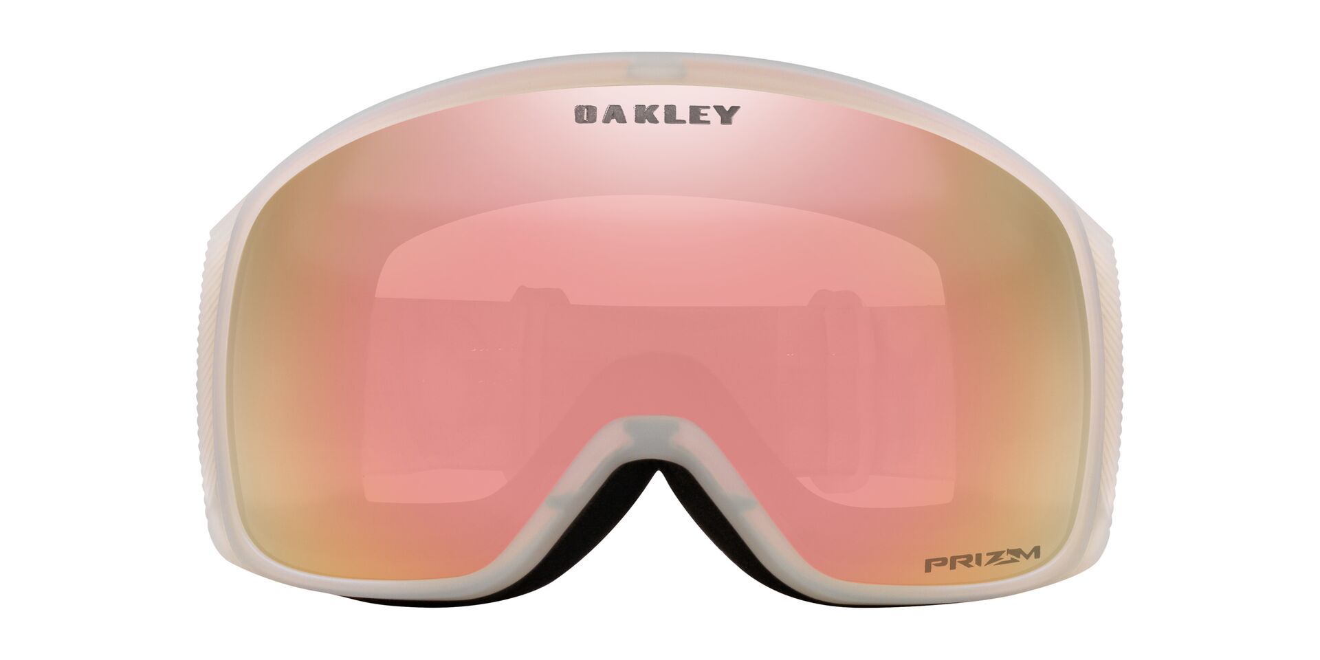 Oakley Flight Tracker Men's Ski & Snowboard Goggles 2026 - Grey With Rose Gold Lens and Anti-Fog Toric UV Protection Front_Flat
