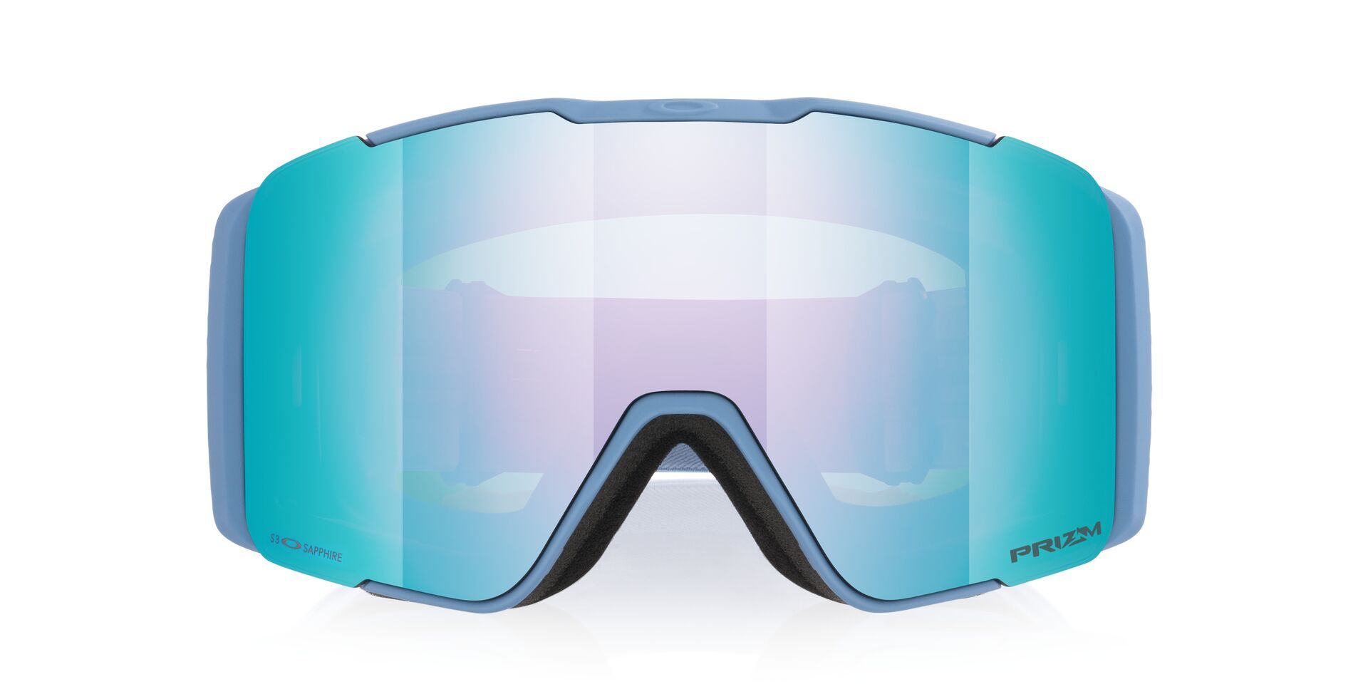 Oakley Line Miner™ Pro Ski & Snowboard Goggles 2026 - Stonewash With Prizm Sapphire Lens Front_Flat