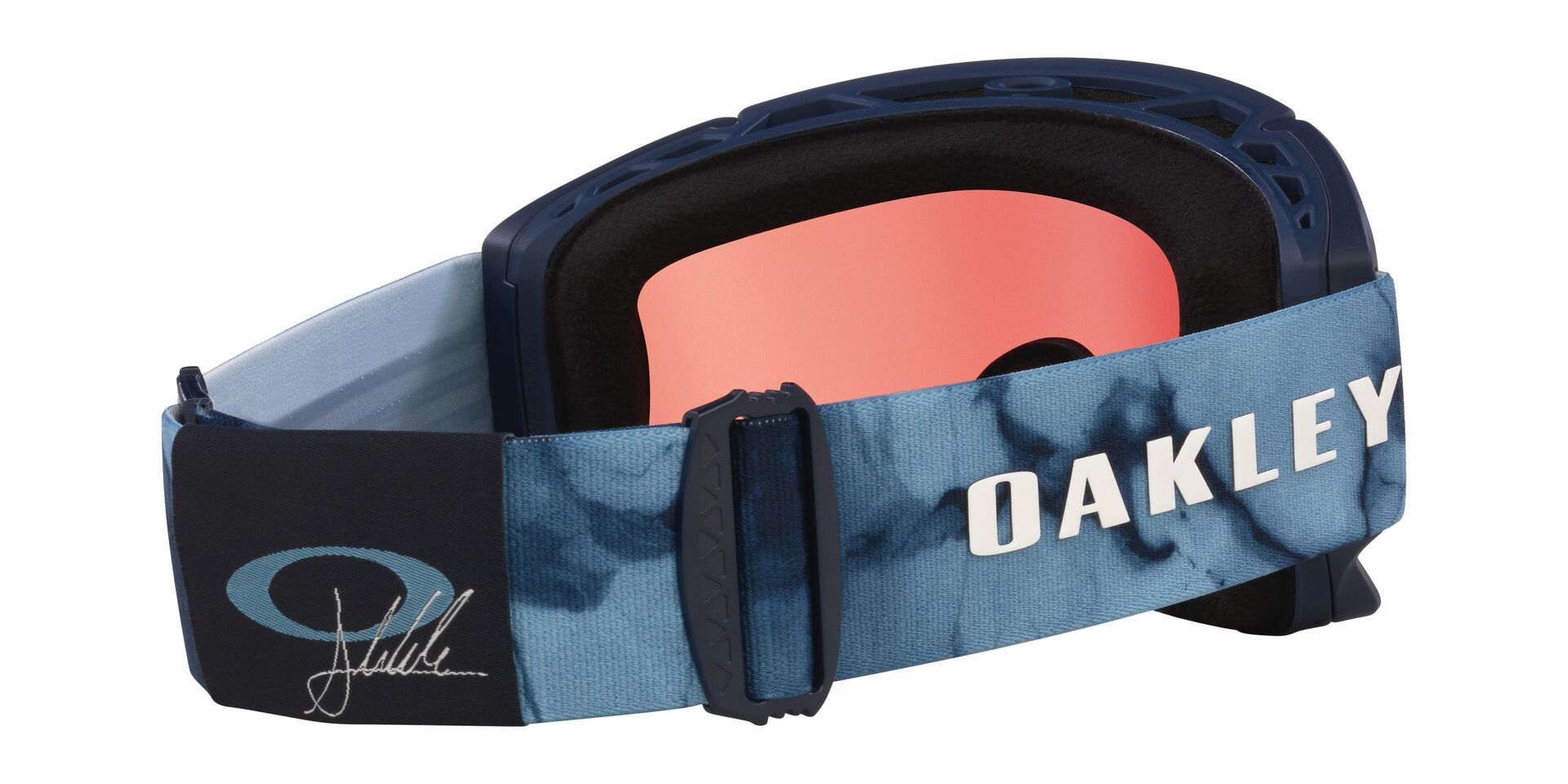 Oakley Flow Scape™ L Women's Ski & Snowboard Goggles 2026 - Klide Signature With Prizm Sapphire Lens, Wide-View Snow Goggles Back_Angled_Right