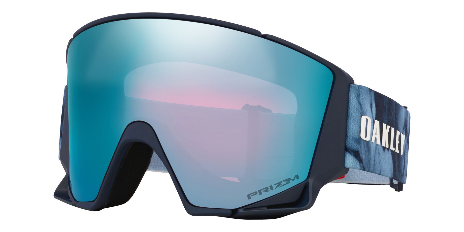 Oakley Flow Scape™ L Women's Ski & Snowboard Goggles 2026 - Klide Signature With Prizm Sapphire Lens, Wide-View Snow Goggles Front_Angled_Left