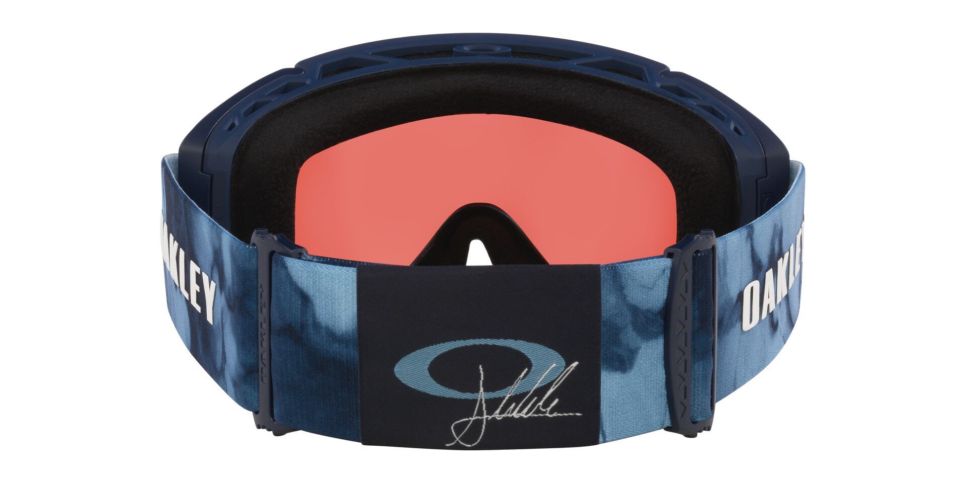 Oakley Flow Scape™ L Women's Ski & Snowboard Goggles 2026 - Klide Signature With Prizm Sapphire Lens, Wide-View Snow Goggles Back_Flat