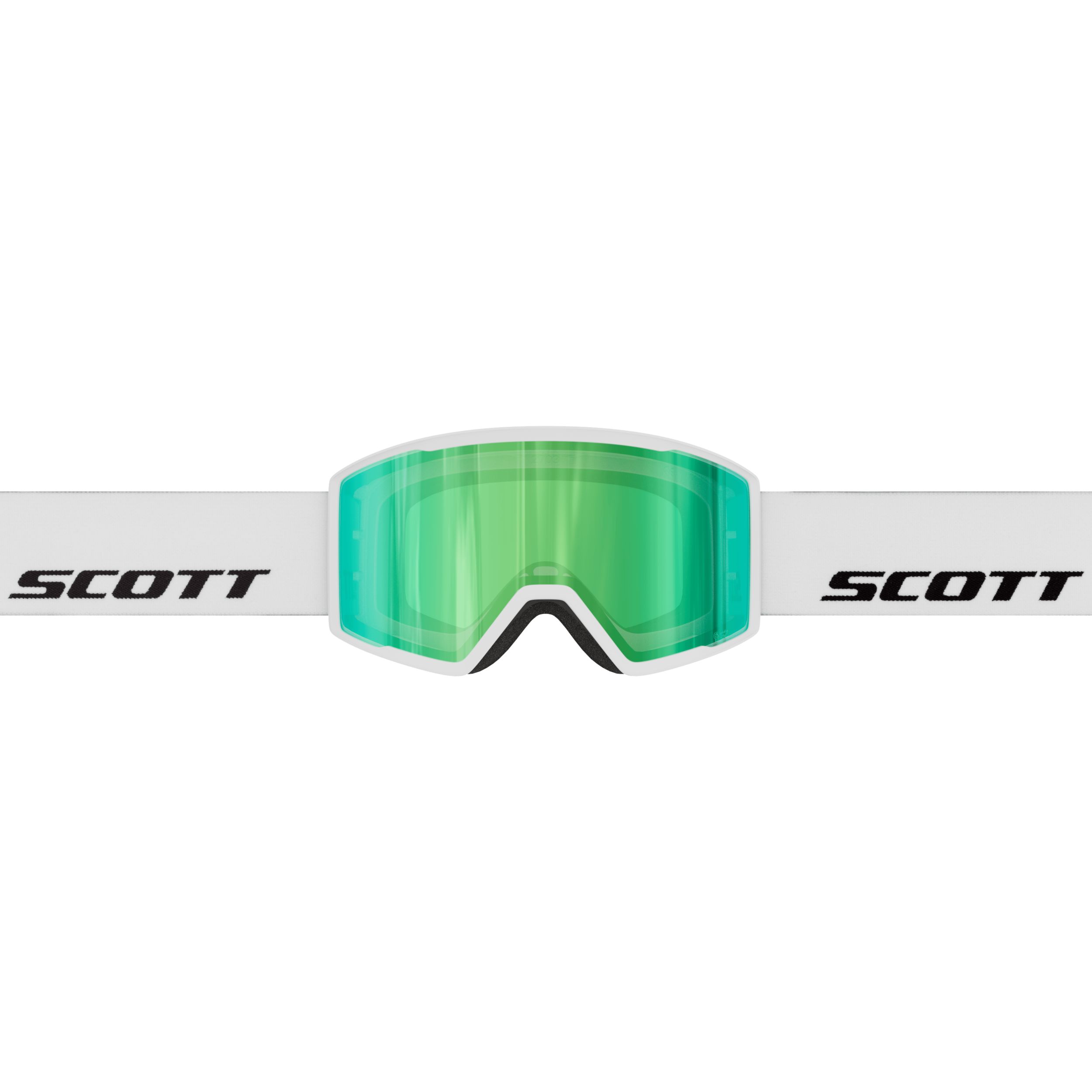 Scott Trace Pro Ski & Snowboard Goggles 2026 - Black with Blue Chrome Lens Front_Flat