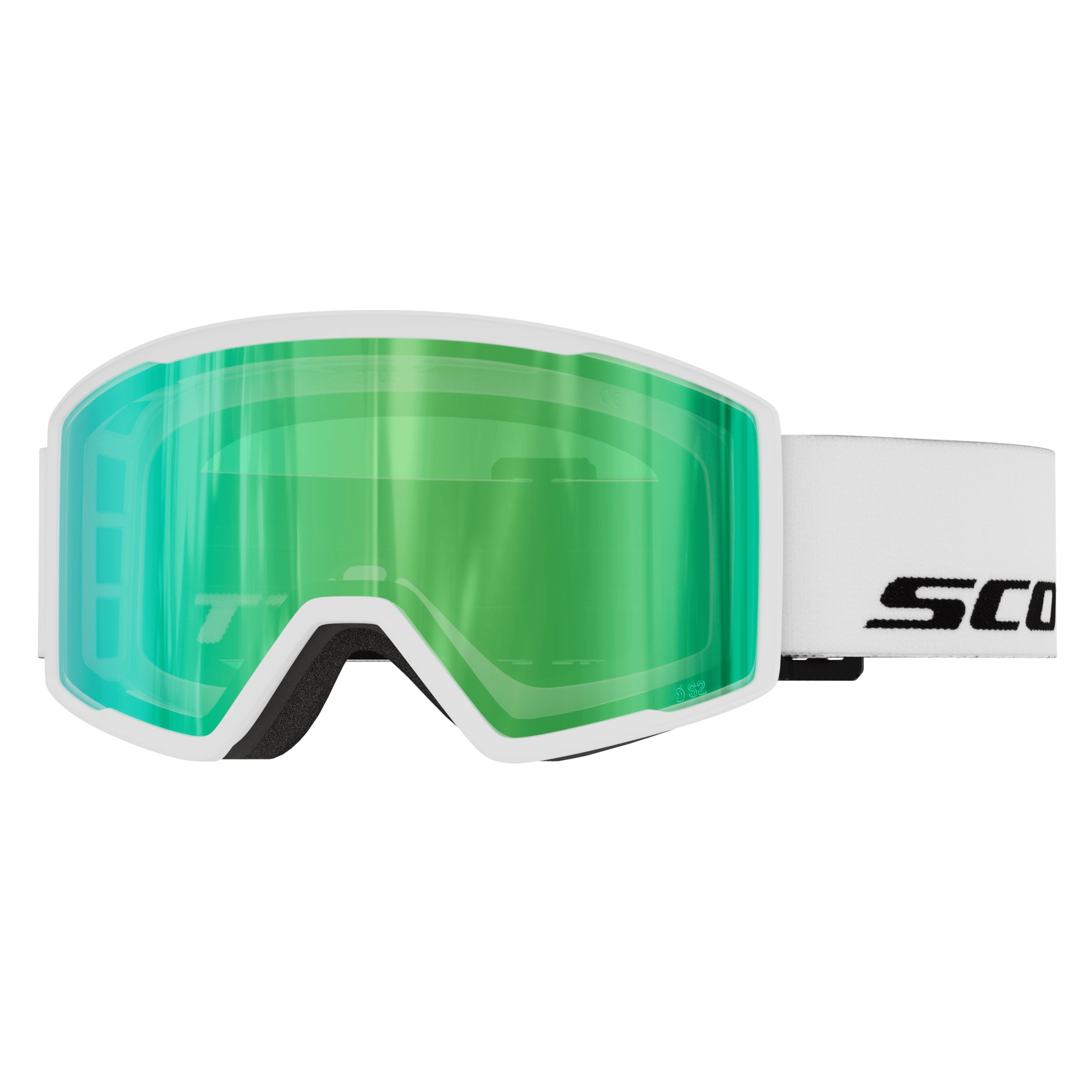 Scott Trace Pro Ski & Snowboard Goggles 2026 - Black with Blue Chrome Lens Front_Flat