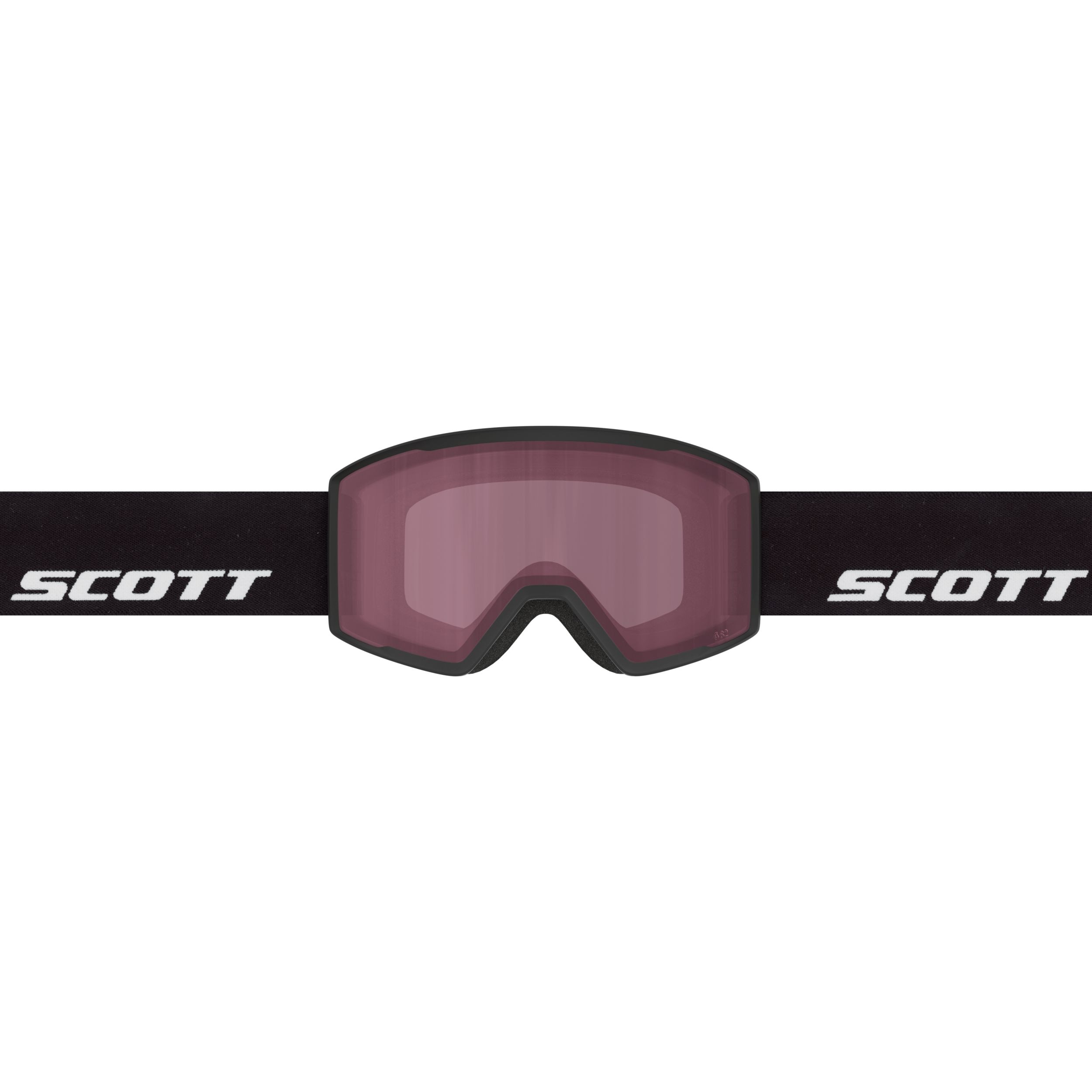 Scott Trace Ski & Snowboard Goggles 2026 Black & White with Enhancer Mirror Lens Front_Flat