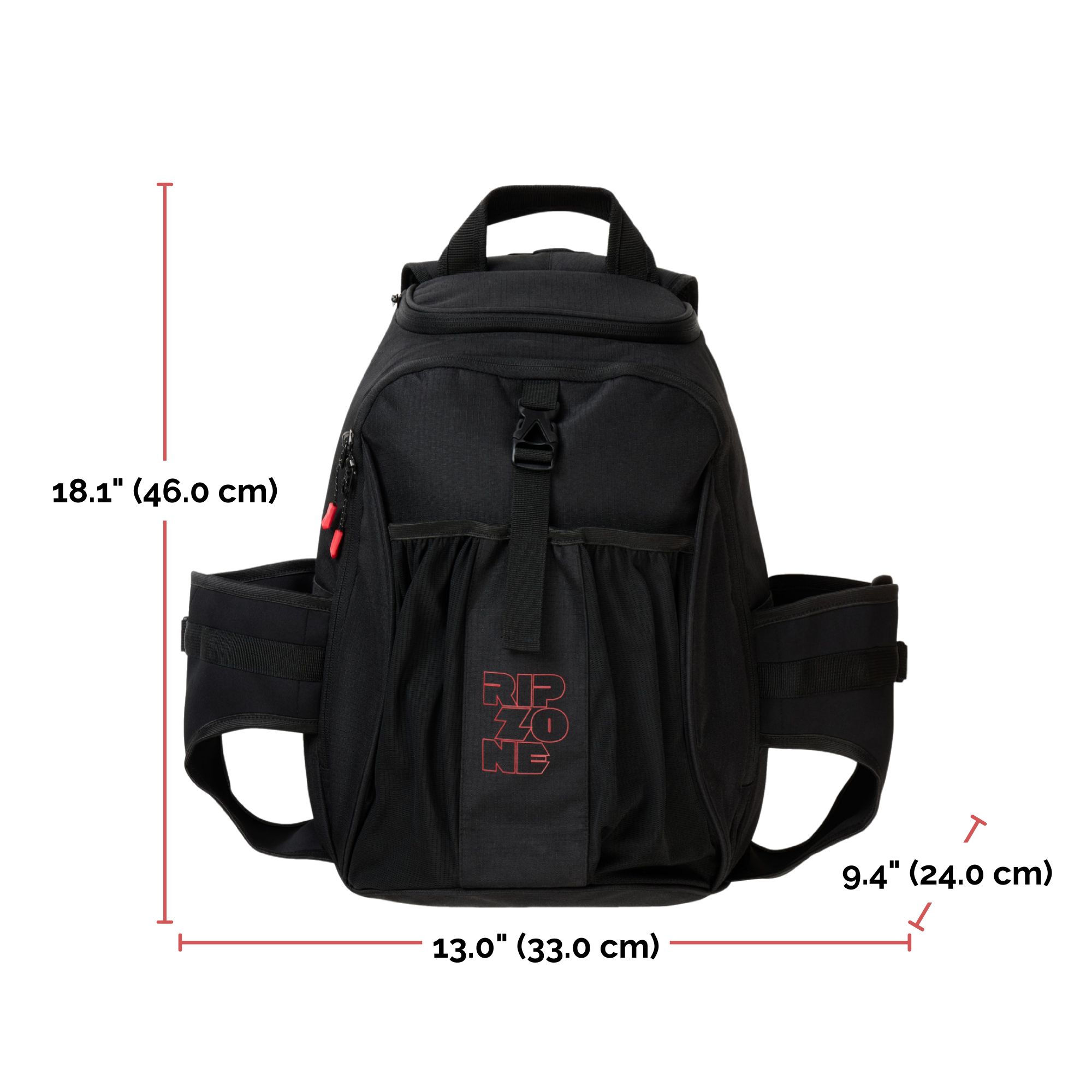 Ripzone Ski Boot Backpack Front_Flat