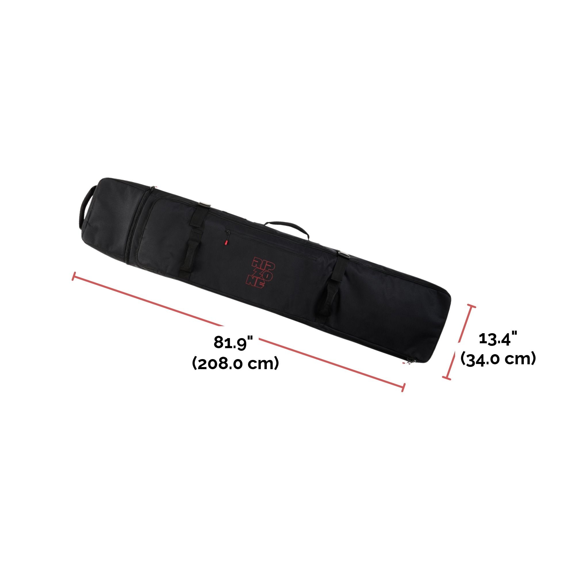 Ripzone Wheeled Gear Ski Bag Front_Flat