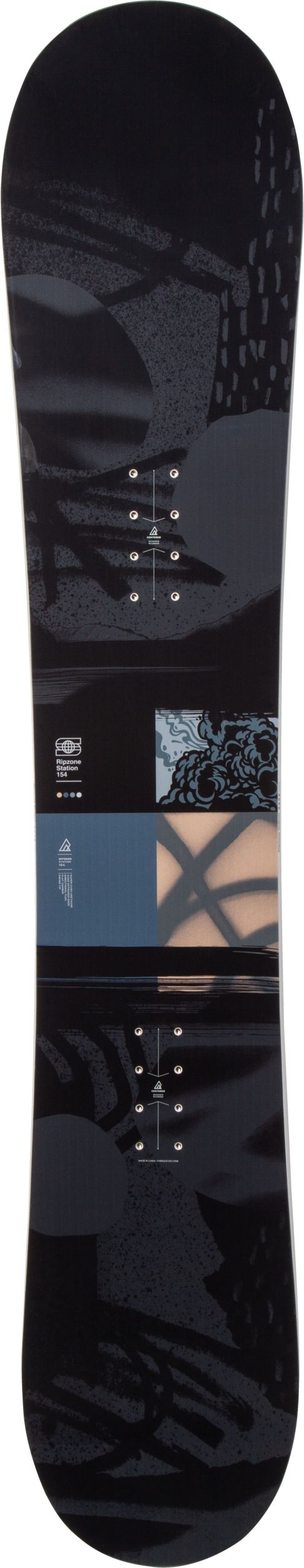 Ripzone Station Men's Twin Flat Snowboard 2024