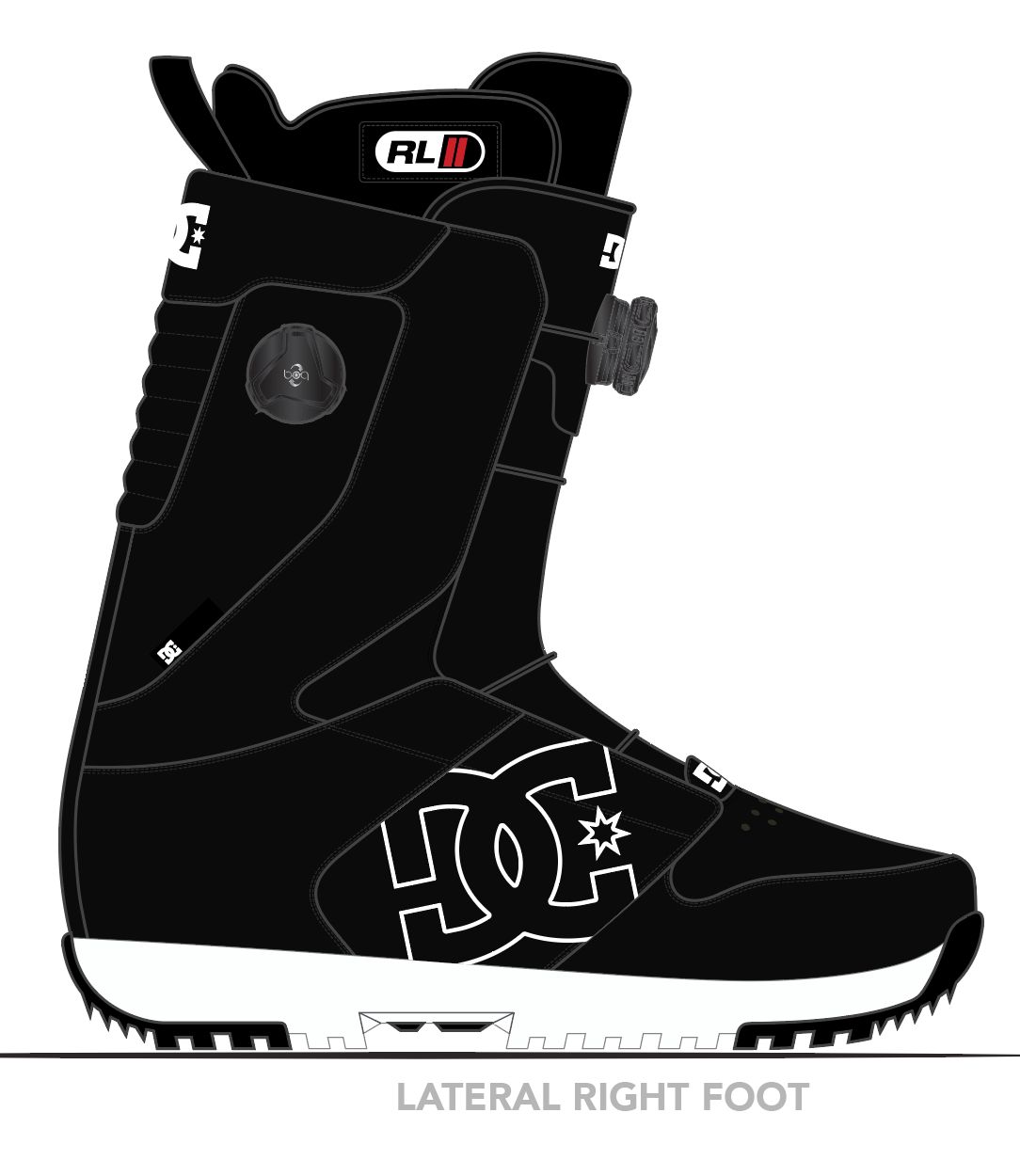 DC Control Big Logo Men's Snowboard Boots