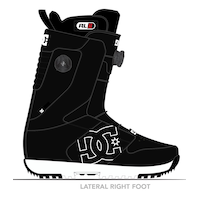 DC Control Big Logo Men's Snowboard Boots Side_Right