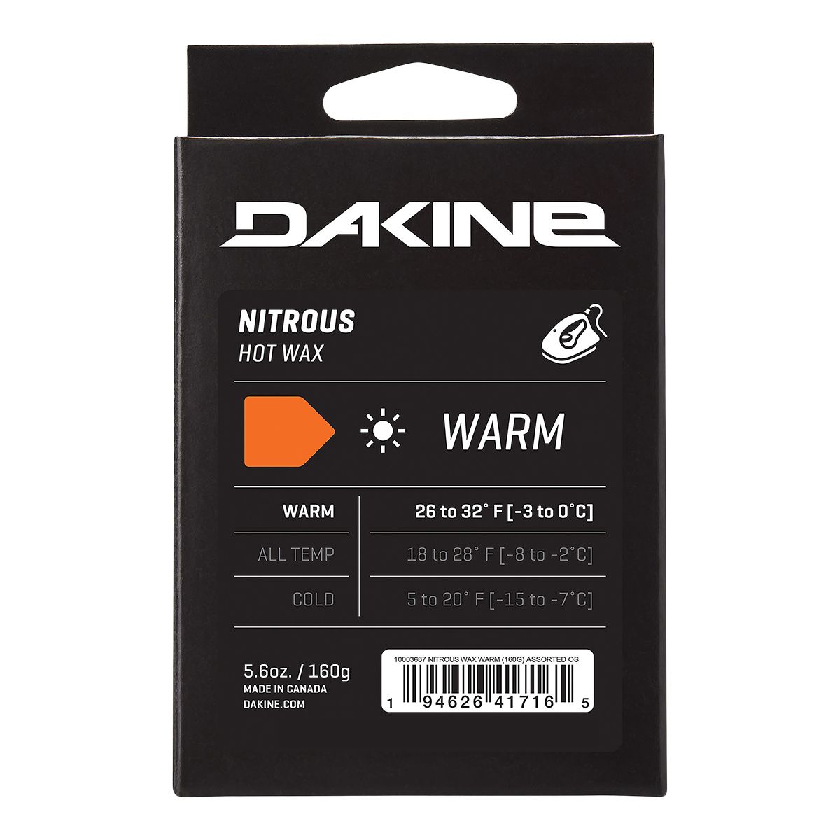 Image of Dakine Nitrous 160g Warm Wax