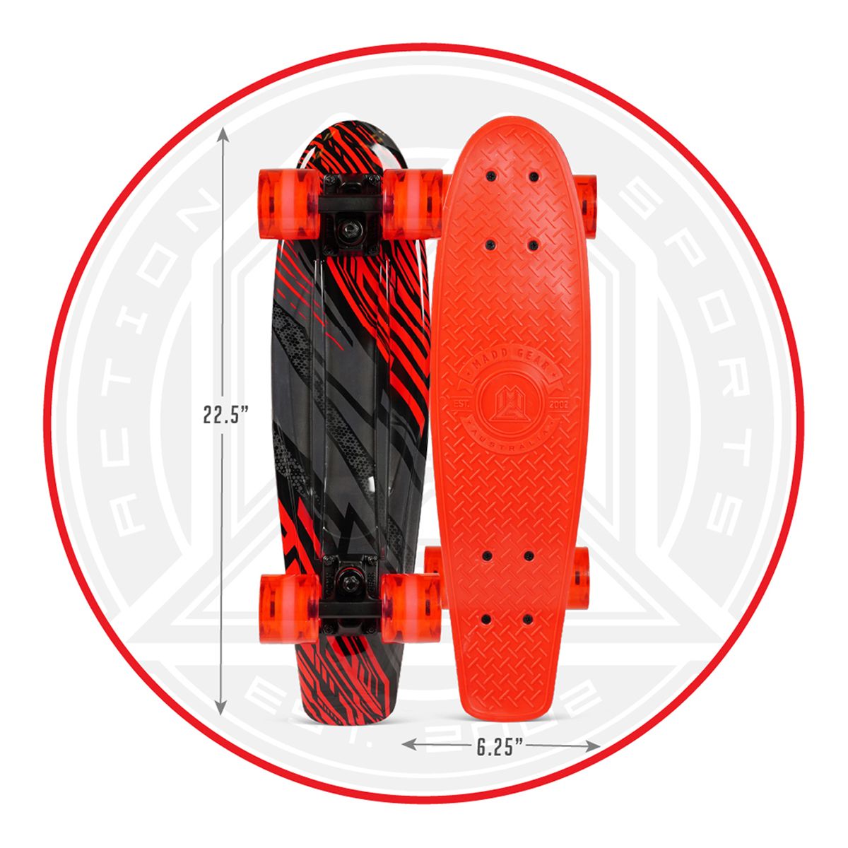 Madd Gear 22.5 Inch Retro Skateboard Composite_or_Mixed