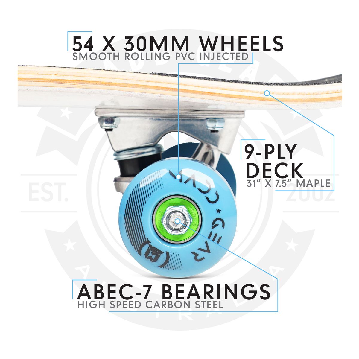 Madd Gear 31 Inch Skateboard CloseUp