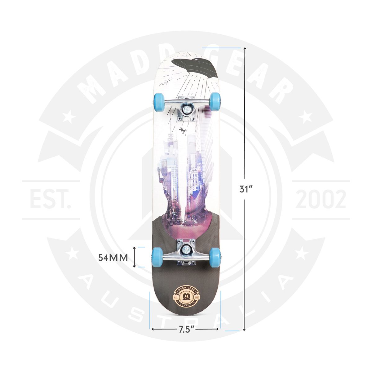 Madd Gear 31 Inch Skateboard Bottom_Flat