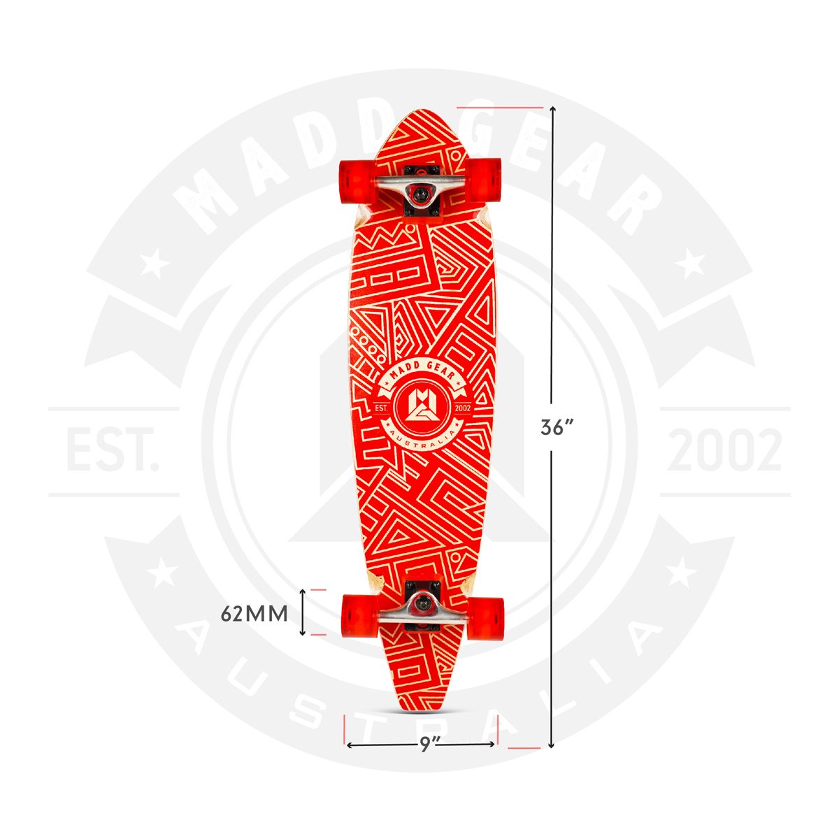 Madd Gear 36 Inch Longboard Bottom_Flat